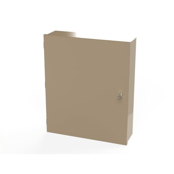 1/4 Turn Latch with Keylock Electrical Enclosures, 24 in H, 6 in D, 20 in W, NEMA 1, Carbon Steel